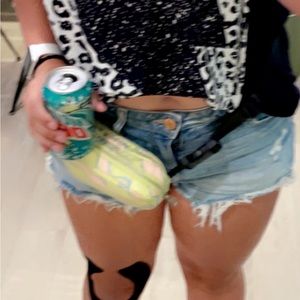 Jean shorts! Super comfortable, my butt is a little too big for them! Super cute